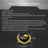 2PCS BMW M Power Metal Car Rear Sticker Shield Trunk Emblem Badge Decal