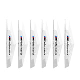 6pcs BMW M Power TPU Car Door Anti-collision Protective Stickers Bumper Strip Decal