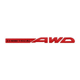 Subaru SYMMETRICAL AWD Logo Metal Letter Car Rear Sticker Decal Emblem Badge