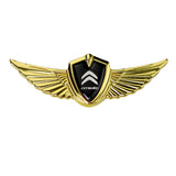 Citroen Logo 3D Metal Wing Car Emblem Sticker Badge Decal