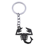 Abarth Scorpion Logo Metal Car Key Rings Keychain Pendant