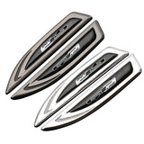 2pcs KIA GT Metal Car Fender Side Stickers Badge Decals