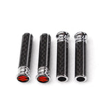 4pcs/set Suzuki Logo Carbon Fiber Car Door Bolt Lock Pins Gate Lock Screws