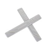 8.5x1.2cm 2PCS BMW Logo Aluminum Alloy Car Body Sticker Nameplate Rear Emblem Badge Decal