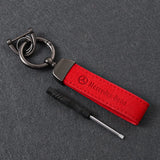 Mercedes Benz AMG Suede Metal Car Keyring Pendant