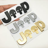 Jeep Skull Metal Car Rear Sticker Auto Body Side Emblem Badge