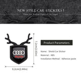 Audi ABS Deer Car Rear Sticker Shield Trunk Emblem Badge Decal