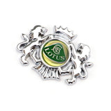 Lotus Double Lion Metal Car Rear Sticker Auto Window Emblem Badge Decal