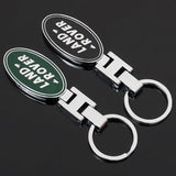 Land Rover Metal PU Leather Car Keychain Keyring