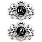Acura Double Lion Metal Car Rear Sticker Auto Window Emblem Badge Decal