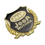 Jeep Metal Carbon Fiber Car Rear Sticker Shield Trunk Emblem Badge Decal