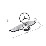 Mercedes Benz Angle Wings Metal Car Front Hood Bonnet Sticker Emblem Badge