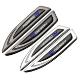 2pcs Volvo RDesign Logo Metal Car Side Fender Emblem Sticker Decal