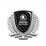 Skoda Metal Diamond Car Rear Sticker Trunk Emblem Badge Decal