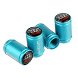 4pcs/set Audi Logo Car Tire Valve Caps Auto Tyre Wheel Air Covers Air Caps