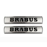 2pcs Mercedes Benz AMG Brabus Metal Car Sticker Emblem Badge Decal Decoration
