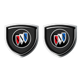 2pcs 39x39mm Buick Shield Metal Car Window Sticker Emblem Badge Decal