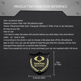 Ssang Yong Metal Carbon Fiber Car Rear Sticker Shield Trunk Emblem Badge Decal