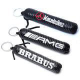 Mercedes Benz AMG Brabus Carbon Fiber Car Keyring Keychain