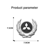Mitsubishi Wheat Metal Car Window Sticker Emblem Badge Decal