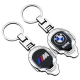 BMW M Power Skull Metal Car Keychain Key Holder