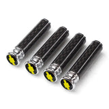 4pcs/set Chevrolet Corvette Logo Carbon Fiber Car Door Bolt Lock Pins Gate Lock Screws