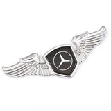 Mercedes Benz Angle Wings Metal Car Front Hood Bonnet Sticker Emblem Badge