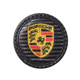 2pcs/set Porsche Carbon Fiber Car Water Coaster Non-slip Mat