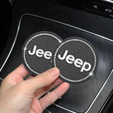 2PCS Jeep Diamond Car Water Coaster Cup Mat