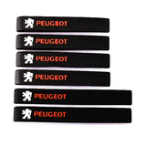 6PCS Peugeot Car Door Handle Mirror Protective Anti-Collision Stickers