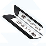 2pcs KIA Metal Car Side Fender Sticker Emblem Badge Decal
