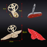 Toyota TRD Angle Wings Metal Car Front Hood Bonnet Sticker Emblem Badge