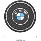 2PCS BMW M Power Diamond Car Water Coaster Cup Mat