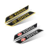 2pcs Toyota Logo Car Fender Side Sticker Decal Emblem Badge