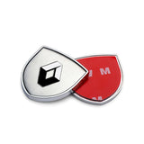 2pcs 39x39mm Renault Shield Metal Car Window Sticker Emblem Badge Decal