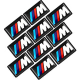 10pcs BMW M Power Epoxy Car Armrest Button Sticker