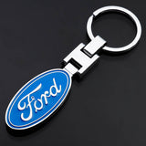 Ford Metal Car Keychain Key Ring Holder