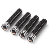 4pcs/set Chevrolet Corvette Logo Carbon Fiber Car Door Bolt Lock Pins Gate Lock Screws