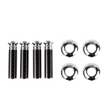 4pcs/set Suzuki Logo Carbon Fiber Car Door Bolt Lock Pins Gate Lock Screws