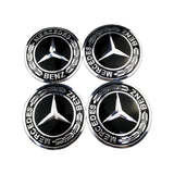 4pcs/set 56/75mm Mercedes Benz AMG Brabus Apple Tree Car Wheel Center Hub Cap Sticker Decal
