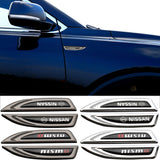 2pcs Nissan Nismo Metal Car Side Fender Emblem Sticker Decal