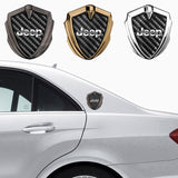 Jeep Shield Carbon Fiber Car Side Window Sticker Emblem Badge Decal