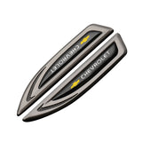 2pcs Chevrolet Metal Car Side Fender Emblem Sticker Decal
