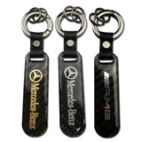 Mercedes Benz AMG Carbon Fiber Car Logo Keychain Keyring