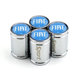 4pcs Fiat Logo Car Tire Valve Caps