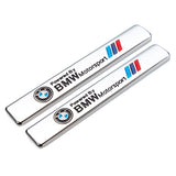 2pcs BMW M Power Logo Car Fender Side Emblem Badge Sticker