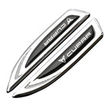2pcs SEAT Cupra FR Logo Metal Car Side Fender Emblem Sticker Decal