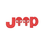 Jeep Skull Metal Car Rear Sticker Auto Body Side Emblem Badge