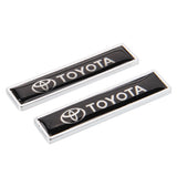 2pcs/set Toyota TRD Logo Metal Car Side Sticker Auto Emblem Badge