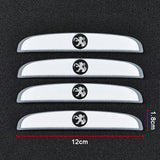 4pcs/set Peugeot Car Door Mirror Side Anti Collision Sticker Bumper Strips